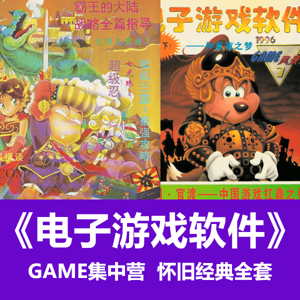 《电子游戏软件》全套电子版及合订本 又名《GAME集中营》《GAME风景线》 介绍图片